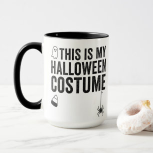 This Is My Halloween Costume Ghost Spider Design Mug