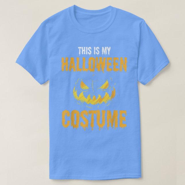 This Is My Halloween Costume Kids Pumpkin Hallowee T-Shirt (Design Front)