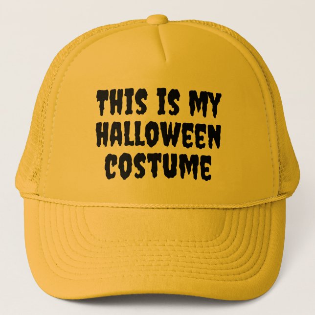 This is my Halloween Costume Trucker Hat (Front)