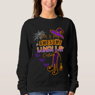 This Is My Halloween Lunch Lady Costume Cafeteria  Sweatshirt