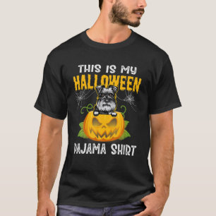 This Is My Halloween Pajama Schnauzer Costume T-Shirt