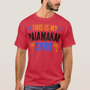 This Is My Hanukkah Pajamakah Chanukah Pajama Jewi T-Shirt