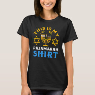 This Is My Hanukkah Pajamakah Chanukah Pajama Jewi T-Shirt
