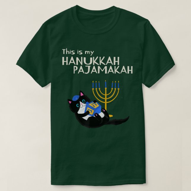 This is My Hanukkah Pajamakah hanukkah funny pajam T-Shirt (Design Front)