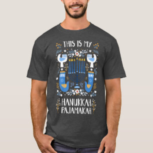 This is My Hanukkah Pajamakah Jewish Cottagecore P T-Shirt