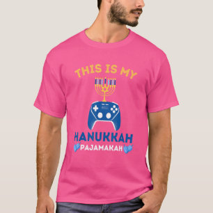This Is My Hanukkah Pajamakah Jewish Video Game Co T-Shirt