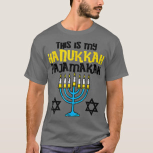 This Is My Hanukkah Pajamakah Menorah Chanukah Xma T-Shirt