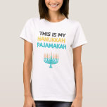 This is My Hanukkah Pajamakah T-Shirt<br><div class="desc">This is My Hanukkah Pajamakah is a great Hanukkah design featuring a classic Menorah image and reads "This is My Hanukkah Pajamakah",  Perfect for men women kids boys,  and girls Who want to celebrate the Hanukkah Festival of Lights. Buy one Today!</div>