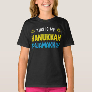 This Is My Hanukkah Pajamakkah, Funny Happy Hanukk T-Shirt