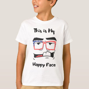 This is my happy face funny tshirt for kids