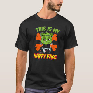 This Is My Happy Face Halloween Monster Hallow's T-Shirt