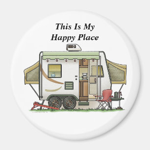 This Is My Happy Place Camper Magnet