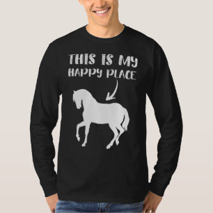 This Is My Happy Place, Cute Horse Tee for Animal