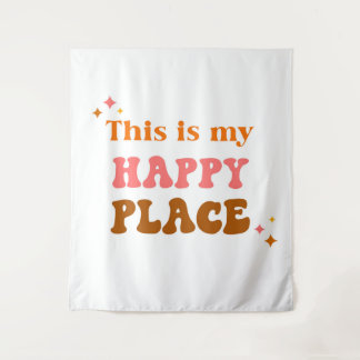 This Is My Happy Place Dorm Decor  Tapestry