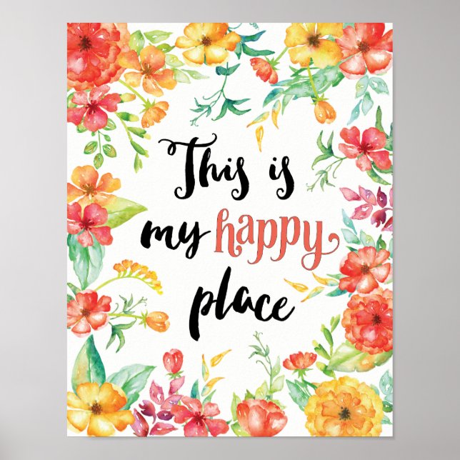 This Is My Happy Place Poster (Front)