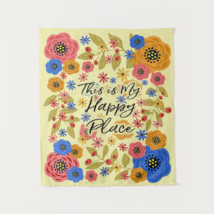 This Is My Happy Place Small Tapestry