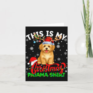 This Is My Havanese Dog Ugly Christmas Pajama Swea Card