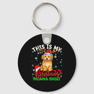 This Is My Havanese Dog Ugly Christmas Pajama Swea Key Ring
