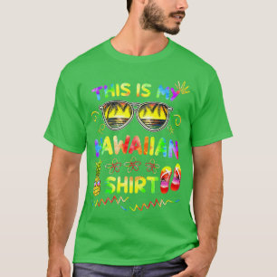 This Is My Hawaiian Luau Aloha Hawaii Beach Pinea T-Shirt