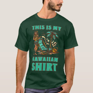 This Is My Hawaiian Retro Vintage Style Funny Hawa T-Shirt