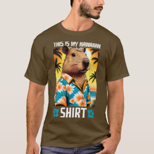 This Is My Hawaiian Shirt Funny Retro Vintage Capy