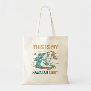 This is my Hawaiian shirt Shark Family Holiday Tote Bag