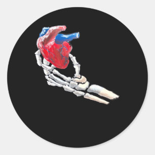 This Is My Heart - Skeleton Heart Hands Classic Round Sticker