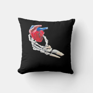 This Is My Heart - Skeleton Heart Hands Cushion
