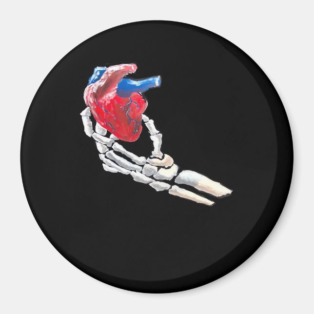 This Is My Heart - Skeleton Heart Hands Magnet (Front)