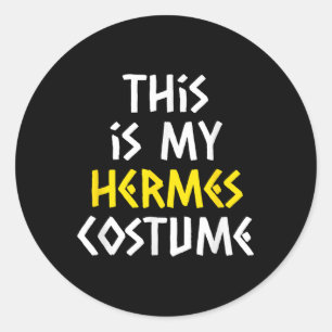 This Is My Hermes Halloween Costume Lazy Greek Myt Classic Round Sticker