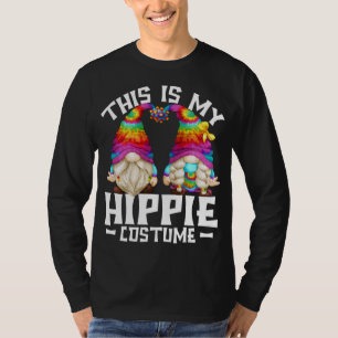 This Is My Hippie Costume Funny Halloween 70s Gnom T-Shirt