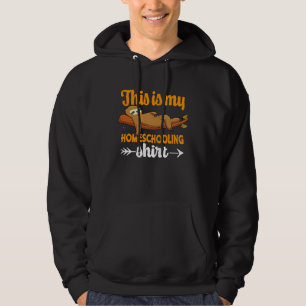 This Is My Homeschooling Home Education Sloth Mem Hoodie