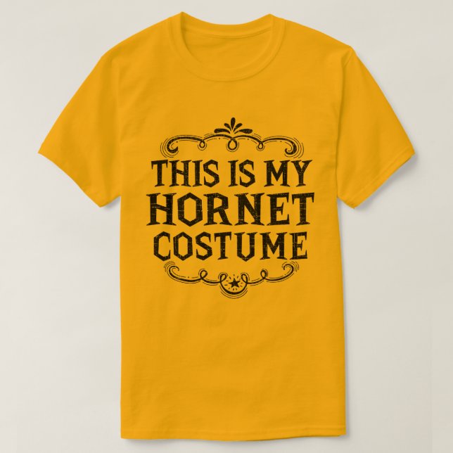 This Is My Hornet Costume Funny Lazy Halloween T-Shirt (Design Front)