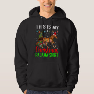 This Is My Horse Christmas Pajama Lights  Holiday Hoodie