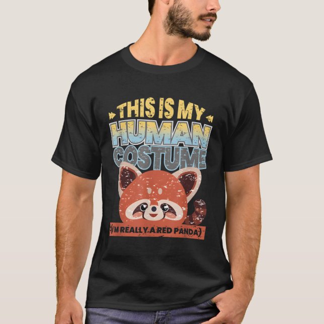 This Is My Hu I'M Really A Red Panda T-Shirt (Front)