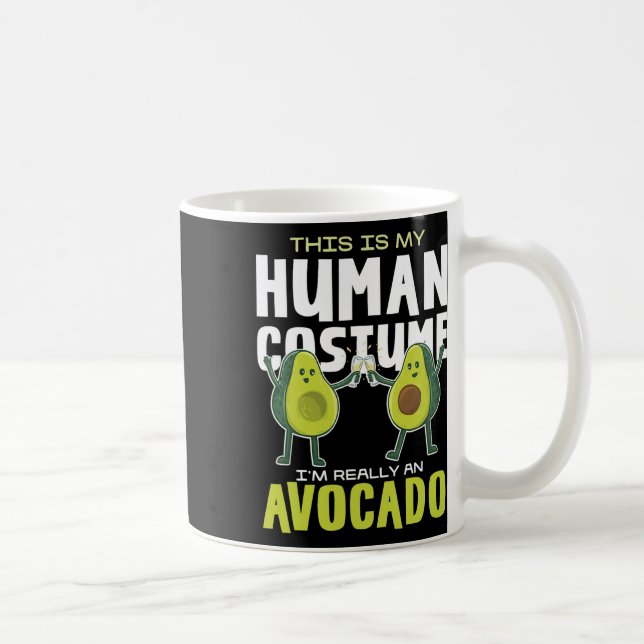 This Is My Human Costume Avocado  Coffee Mug (Right)