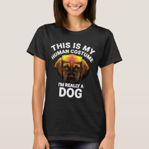 This Is My Human Costume Im A Dog Funny Halloween T-Shirt
