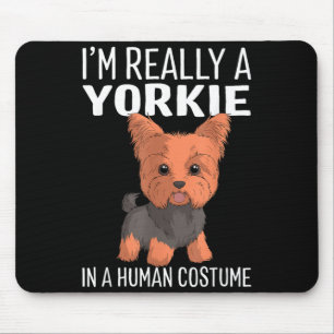 This Is My Human Costume Im A Yorkie Dog Halloween Mouse Pad