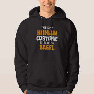 This Is My Human Costume I'm Really A Bagel Hallow Hoodie