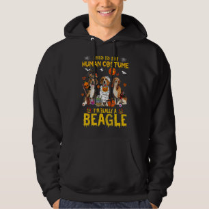 This Is My Human Costume I'm Really A Beagle Hallo Hoodie