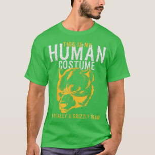 This Is my Human Costume I'm Really A Bear Tee1924 T-Shirt