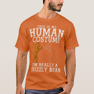This Is my Human Costume I'm Really A Bear Tee1928 T-Shirt