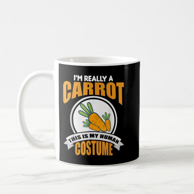 This Is My Human Costume I'm Really A Carrot   Coffee Mug (Left)