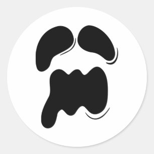 This Is My Human Costume I'm Really A Ghost Spooky Classic Round Sticker