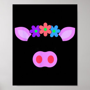 This Is My Human Costume Im Really A Pig Face Poster