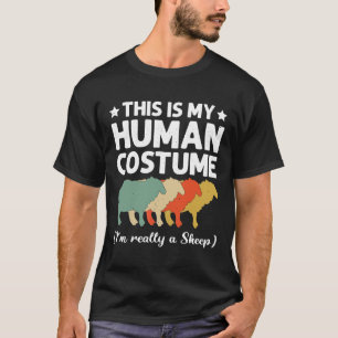 This is My Human Costume I'm Really A Sheep Hallow T-Shirt