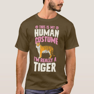 This Is My Human Costume I'm Really A Tiger Hallow T-Shirt