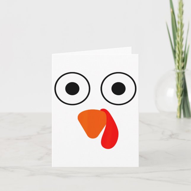 This Is My Human Costume I'm Really A Turkey Funny Card (Front)