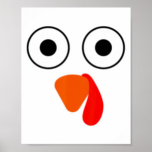 This Is My Human Costume I'm Really A Turkey Funny Poster