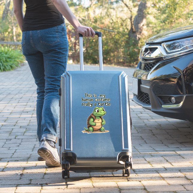 This Is My Human Costume I'm Really A Turtle T-Shi (Suitcase Insitu)